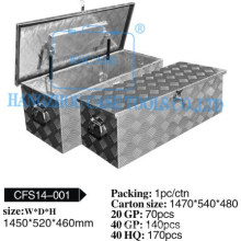 All-welded aluminum tool case/truck box